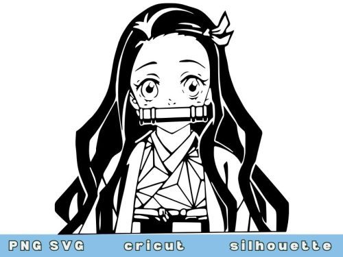 Anime Girl Nezuko SVG