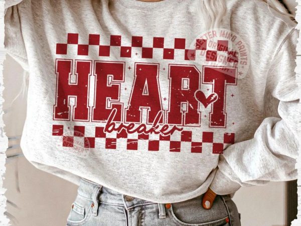 Retro Valentines Day SVG PNG, Heart Breaker Png, Retro Valentine Varsity Png, XOXO Png Shirt Design Png, Anti Valentine's Day Png files