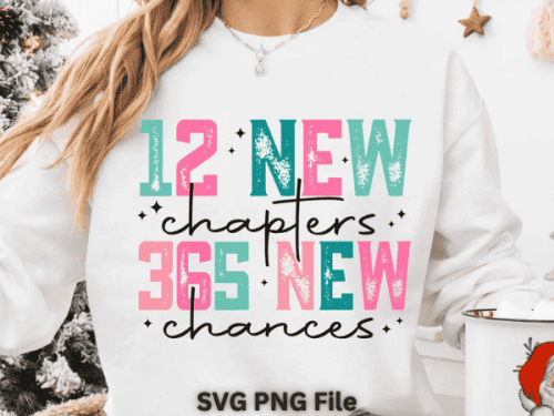 12 New Chapters 365 New Chances Svg