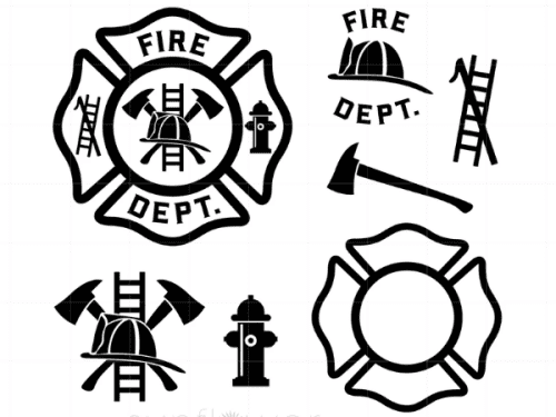 Fire Dept Firefighter SVG