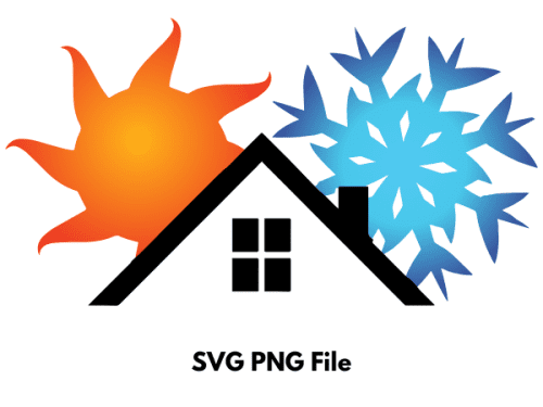 Air conditioner House symbol SVG