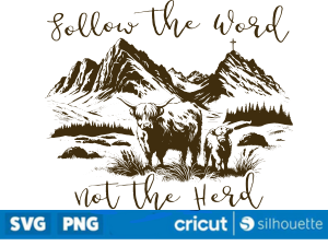 Follow the Word, Not the Herd SVG